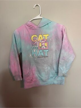 5 for $20! 
Cat in the Hat Tie-Dye Kids Hoodie - Pink & Blue